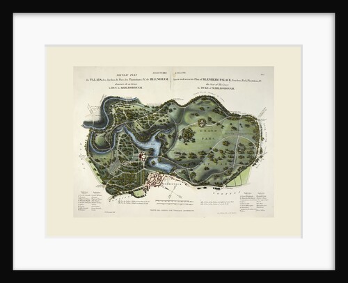 A new and accurate plan of Blenheim Palace, UK by Anonymous