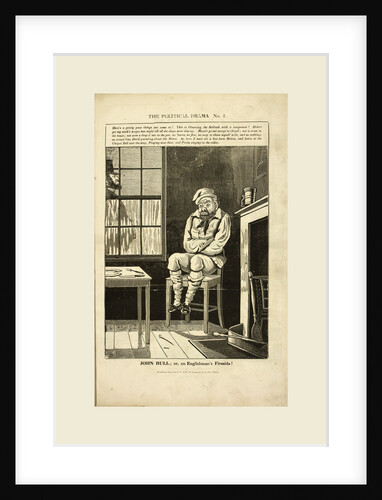 The Political drama. A series of caricatures, 'John Bull or an Englishman's fireside!' by Anonymous