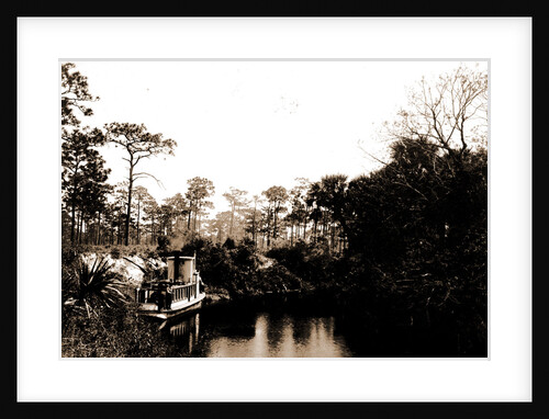 Sebastian Creek, Jackson, Steamboats, Streams, United States, Florida, Indian River, 1880 by William Henry