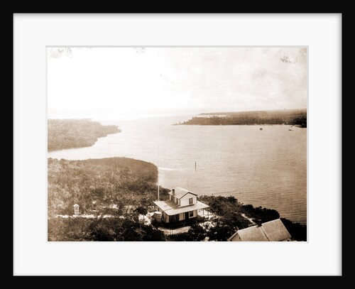 Jupiter Inlet from the lighthouse, Fla, Jackson, Bays, Dwellings, United States, Florida, Jupiter Narrows, 1880 by William Henry