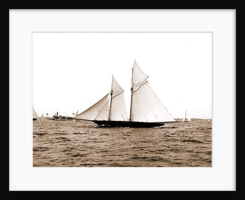 The Volunteer, Goelet Cup Race, August 7, 1891, Nantucket (Steamboat), Volunteer (Yacht) by Anonymous