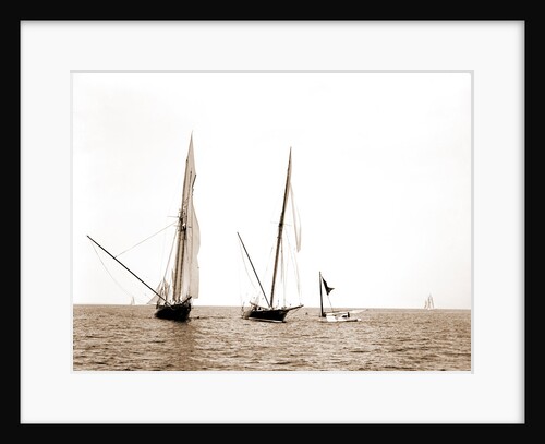 Gracie and Volunteer foul, Gracie (Yacht) by Anonymous