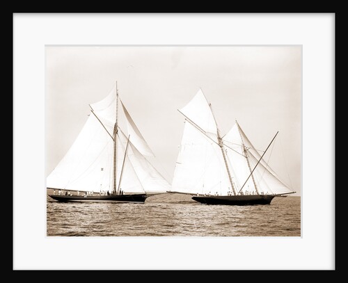 Gracie and Volunteer foul, Gracie (Yacht) by Anonymous