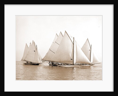 Start, twenty-one footers, Regattas, 1892 by Anonymous