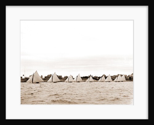 Start, twenty-one footers, Regattas, 1892 by Anonymous