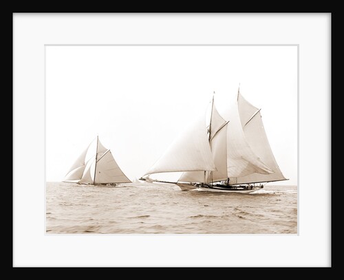 Quickstep and Gloriana, August 6, 1892, Quickstep (Schooner), Gloriana (Yacht) by Anonymous