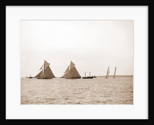 Start of trial race, Regattas, 1893 by Anonymous