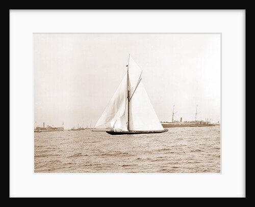 Valkyrie nearing outer mark, Valkyrie II (Yacht) by Anonymous