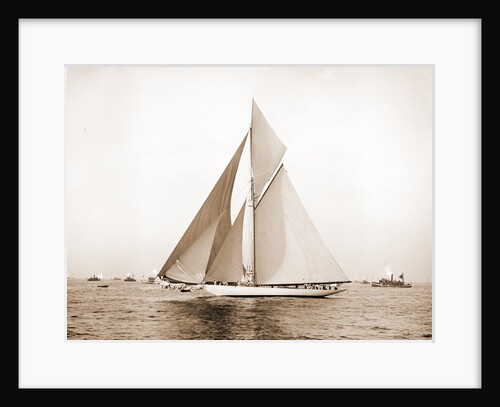 Vigilant rounding outer mark, Vigilant (Yacht) by Anonymous