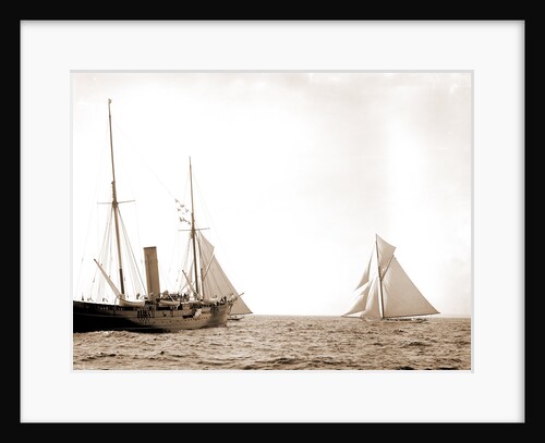 After the start, America's Cup races, Regattas, 1893 by Anonymous