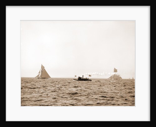 Valkyrie and Vigilant, after the start, Vigilant (Yacht) by Anonymous