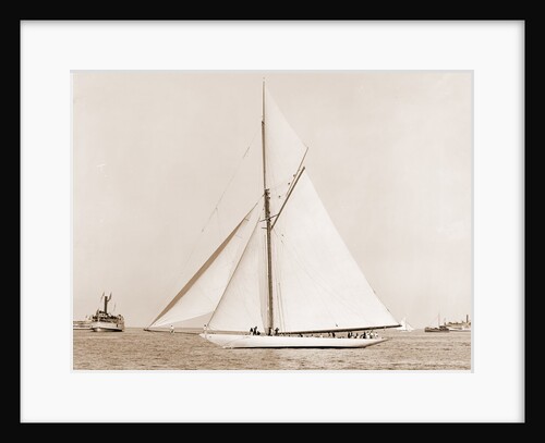Vigilant before the start, Vigilant (Yacht) by Anonymous