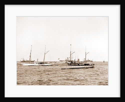 Part of the excursion fleet, America's Cup races by Anonymous