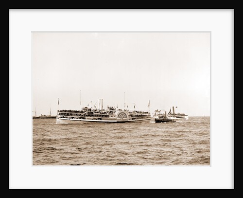 Part of the excursion fleet, Grand Republic (Side wheeler), 1899 by Anonymous
