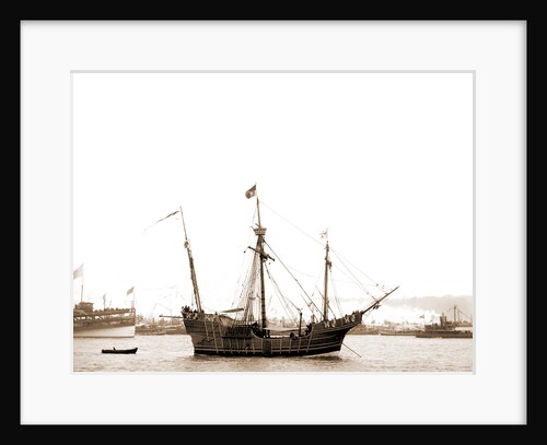 Spanish caravel Santa Maria, Santa Maria (Sailing ship : Replica), 1892 by Anonymous