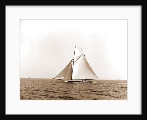 Columbia before the start, Columbia (Sloop), 1899 by Anonymous