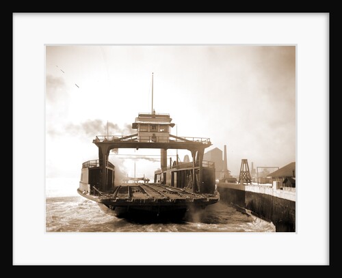 Car ferry, Detroit River, 1880 by Anonymous