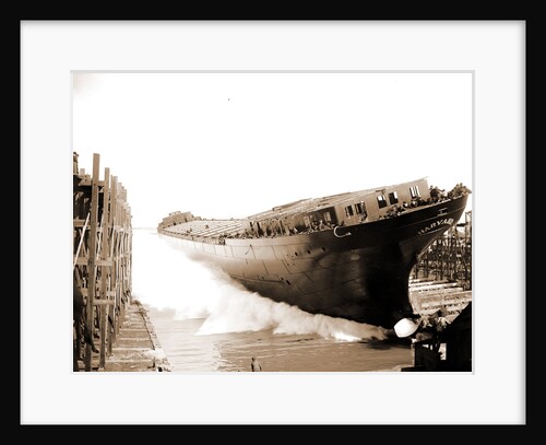 Launch of the str. Harvard, Harvard (Freighter), 1900 by Anonymous