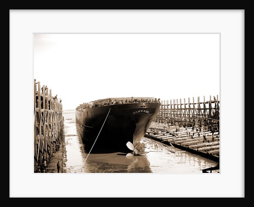 Str. Harvard in the slip, Detroit, Harvard (Freighter), 1900 by Anonymous