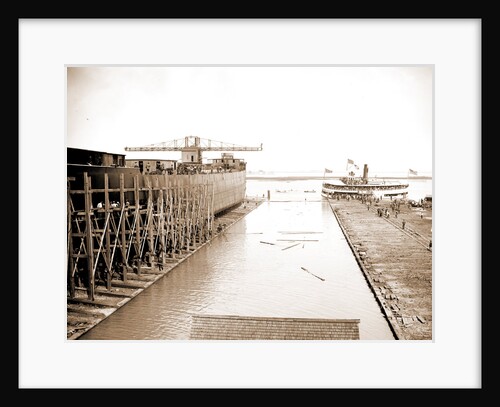 Str. Simon J. Murphy on the ways, 1900 by Anonymous