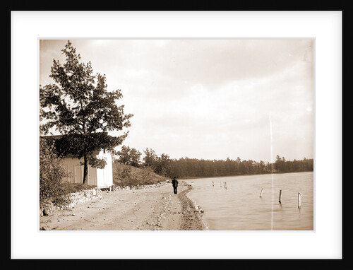 Bath house, Lake Orion by Anonymous