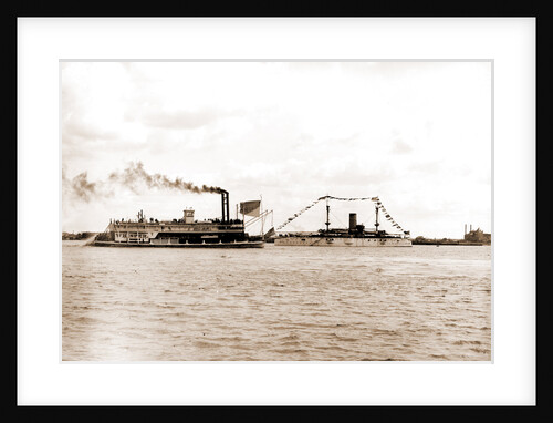 U.S.S. Texas and the Whisper, Texas (Battleship) by Anonymous