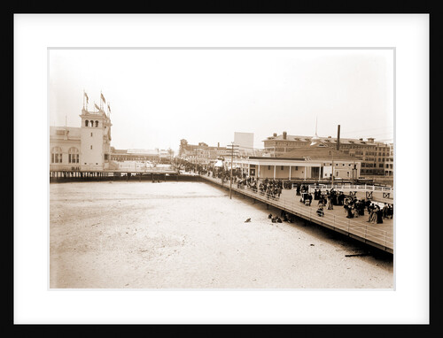 Board walk west from Steel Pier, Atlantic City by Anonymous