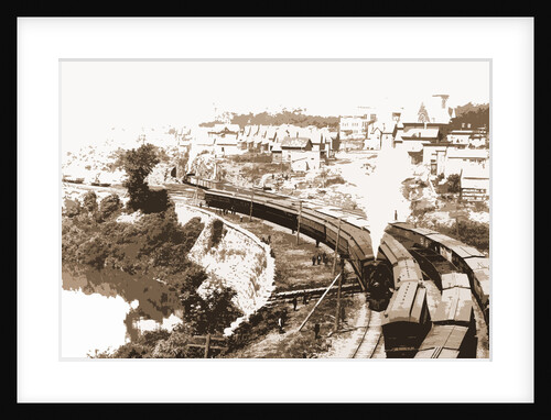 N.Y.C.R.R. New York Central Railroad at Little Falls, Mohawk Valley by Anonymous