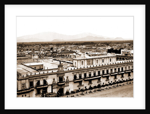 Ropocatapetl sic and Iztachihuatl sic from the cathedral, Jackson by Anonymous