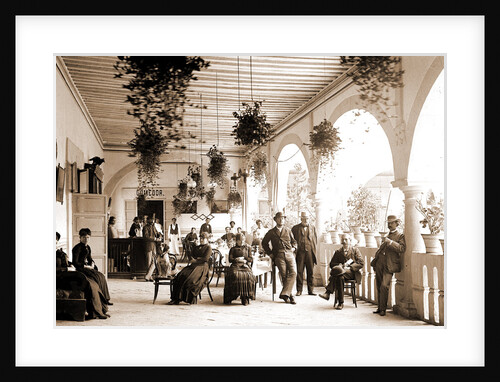 Corridors of the Hotel Diligencias, Puebla by Anonymous