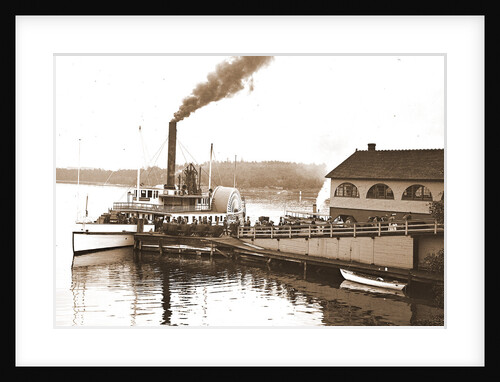 Steamer Mt. Washington at dock, Weirs by Anonymous