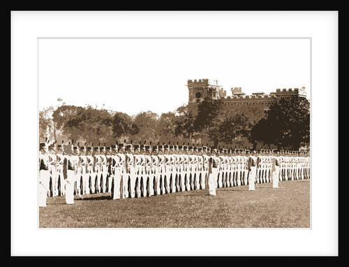 Cadet drill on parade ground by Anonymous