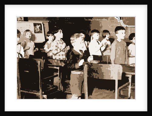Children in speech class, Classrooms by Anonymous