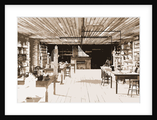 Upper floor, Edison's Menlo Park Laboratory by Anonymous