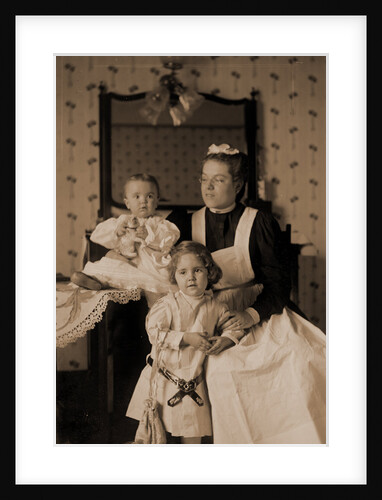 W.H. Jackson family, W.H. Jackson's grandchildren with nurse by Anonymous