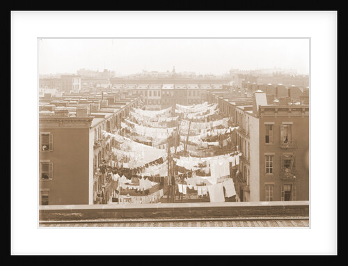 Yard of a tenement at Park Ave. Avenue and 107th St, New York by Anonymous