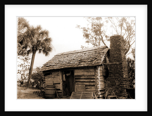 Old cabin at Turkey Creek, Log cabins by Anonymous