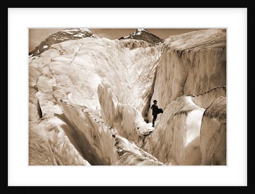 Crevasse formation in Illecillewaet Glacier, Selkirk Mountains by Anonymous