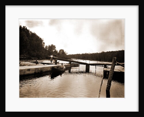 Dam and lock, Saranac River by Anonymous