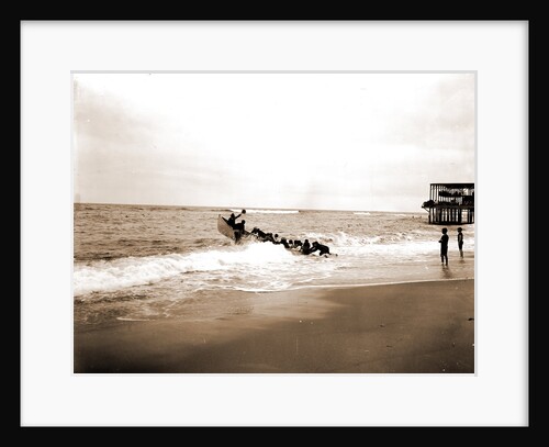Embarking for fishing schooner, Beaches by Anonymous