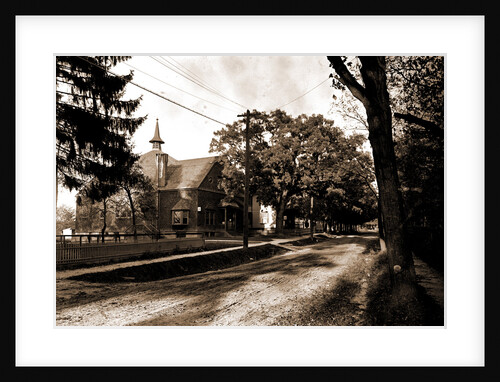 Library and street view, Pleasantville by Anonymous