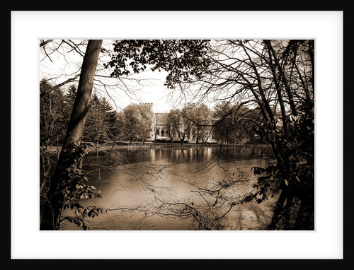 The Chapel from across the lake, Vassar College by Anonymous