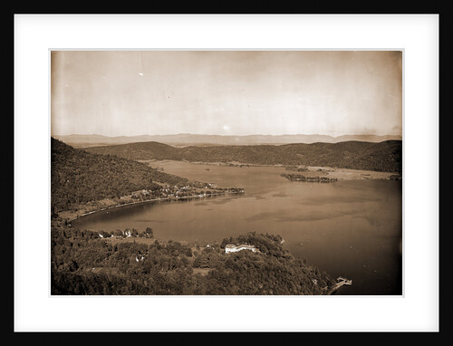 Foot of lake from Rogers' Rock heights, Lake George by Anonymous