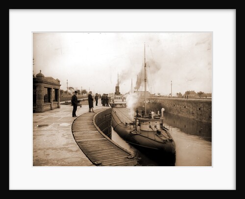 Whaleback Str. Pathfinder in the locks, Sault Ste. Marie by Anonymous