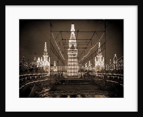 Night in Luna Park, Coney Island by Anonymous