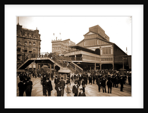 Manhattan entrance to Brooklyn Bridge, New York by Anonymous