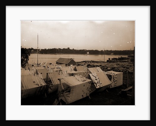 Drying the nets, Charlevoix by Anonymous
