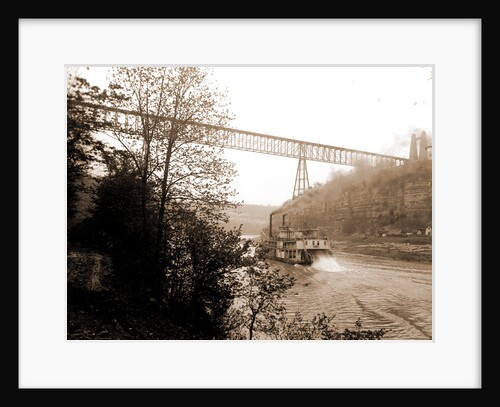 Str. Falls City passing High Bridge, Ky by Anonymous