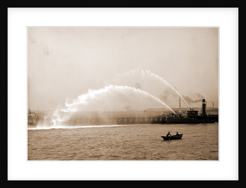 Fireboat 44 in action, Boston by Anonymous