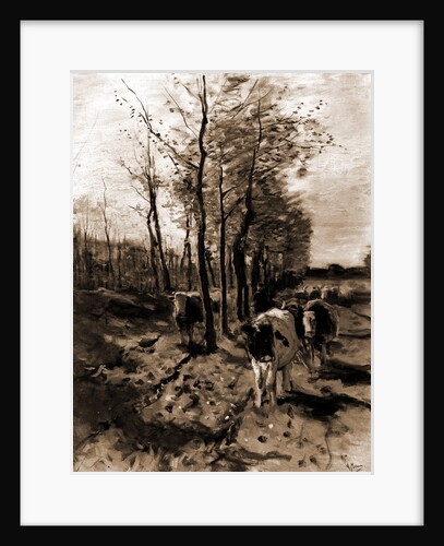 The road to Blaricum by Anton Mauve